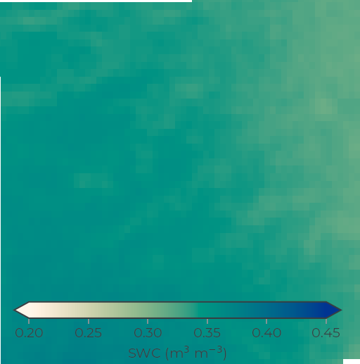 Near-surface soil water content