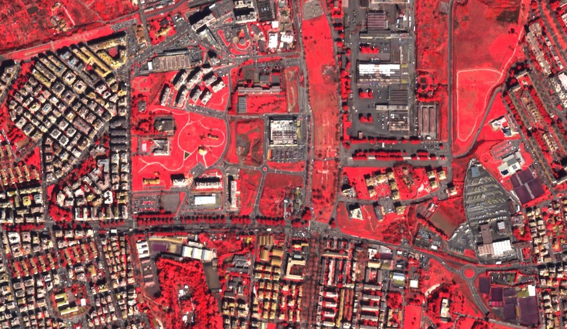 False color composite of Rome