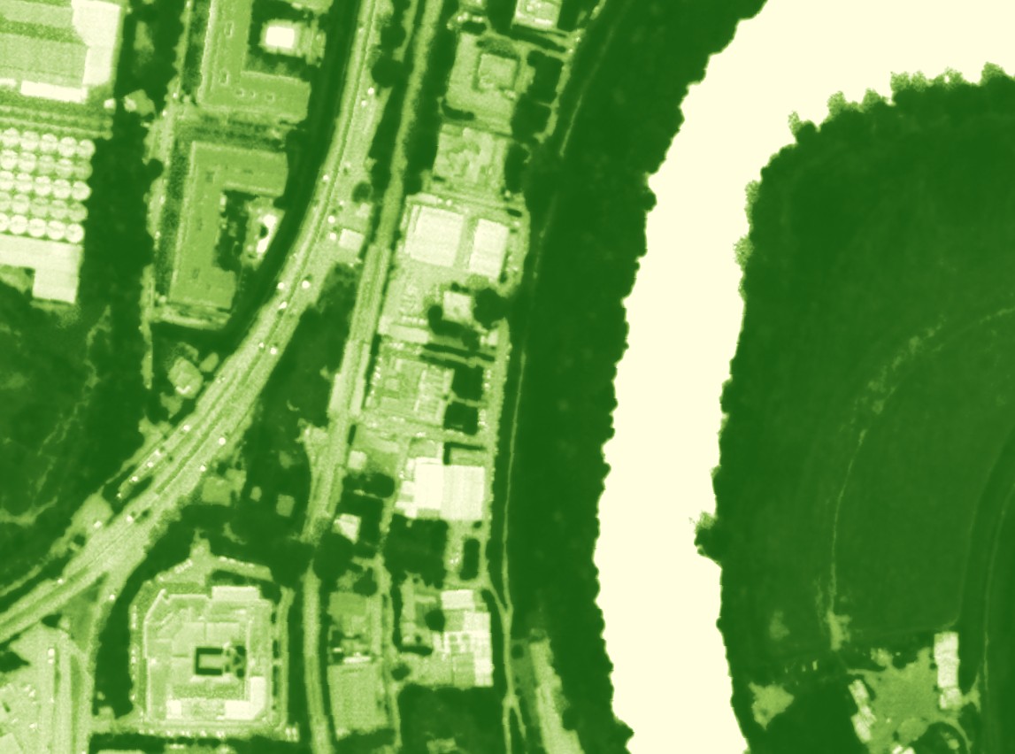 Normalized difference vegetation index with custom visualization ...